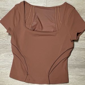 LuLuLemon square neck, Mesh and Nulu Yoga top